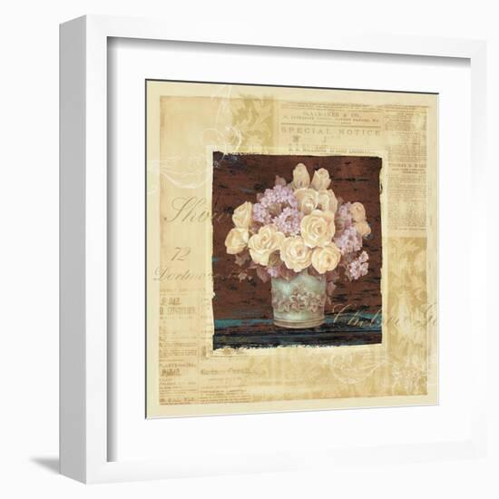 Vintage Rose Yellow-Pamela Gladding-Framed Art Print