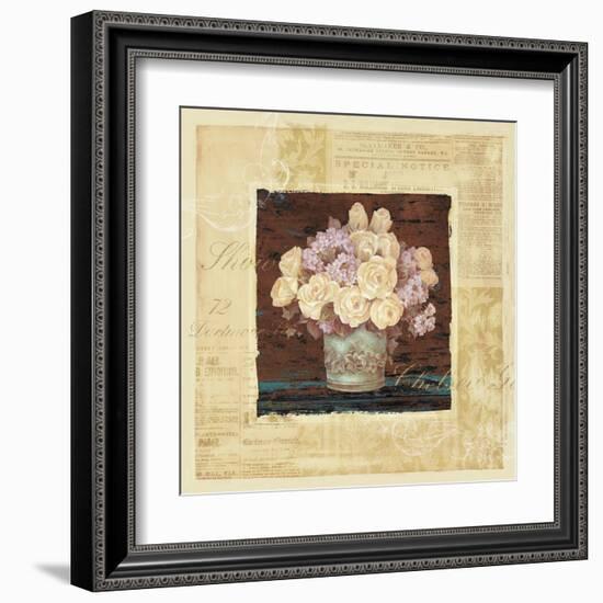 Vintage Rose Yellow-Pamela Gladding-Framed Art Print