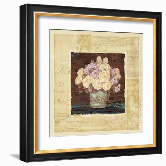 Vintage Rose Yellow-Pamela Gladding-Framed Art Print