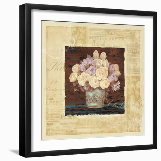 Vintage Rose Yellow-Pamela Gladding-Framed Art Print