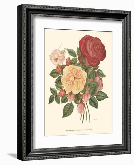 Vintage Roses I-null-Framed Art Print