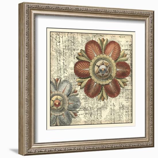 Vintage Rosette II-Vision Studio-Framed Art Print