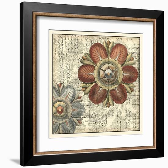 Vintage Rosette II-Vision Studio-Framed Art Print