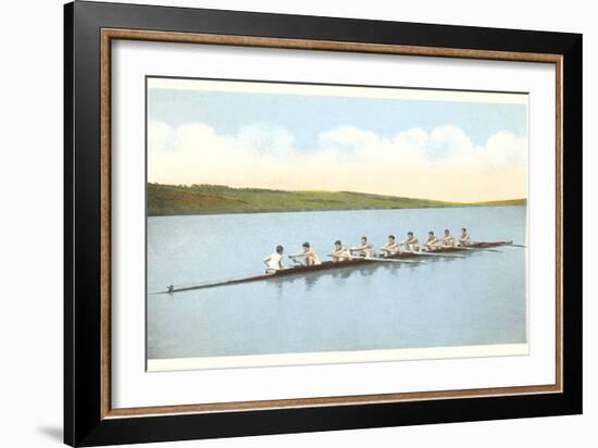 Vintage Rowing Crew-null-Framed Premium Giclee Print