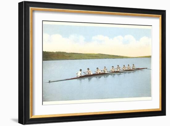 Vintage Rowing Crew-null-Framed Art Print