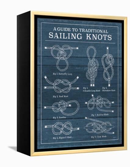 Vintage Sailing Knots I-Mary Urban-Framed Stretched Canvas