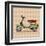 Vintage Scooter Retro Transport-Valeriy Kachaev-Framed Art Print