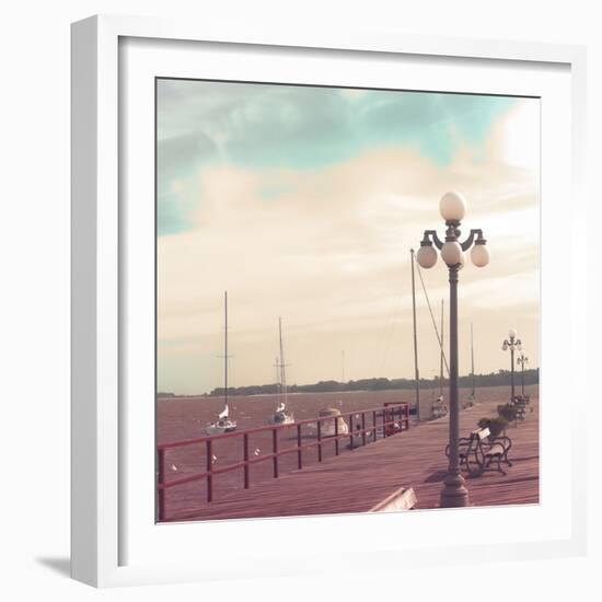 Vintage Sea Port-Andrekart Photography-Framed Photographic Print