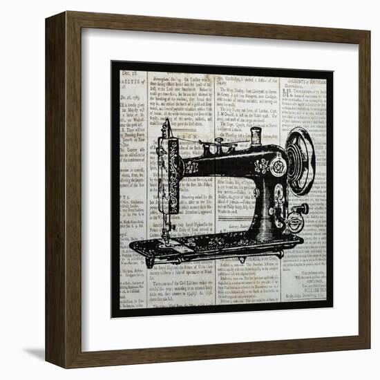 Vintage Sewing Machine-Piper Ballantyne-Framed Art Print