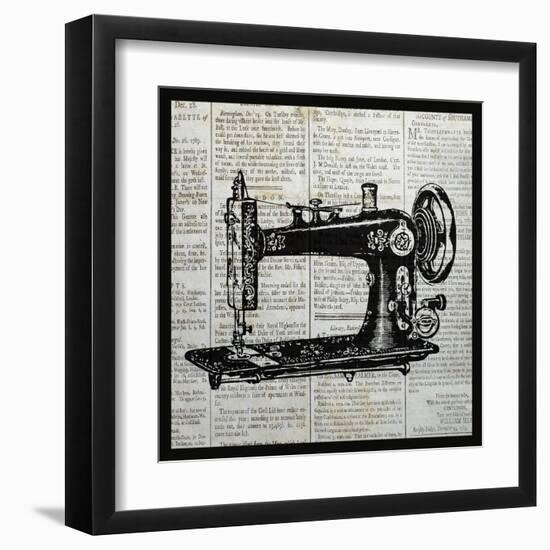 Vintage Sewing Machine-Piper Ballantyne-Framed Art Print