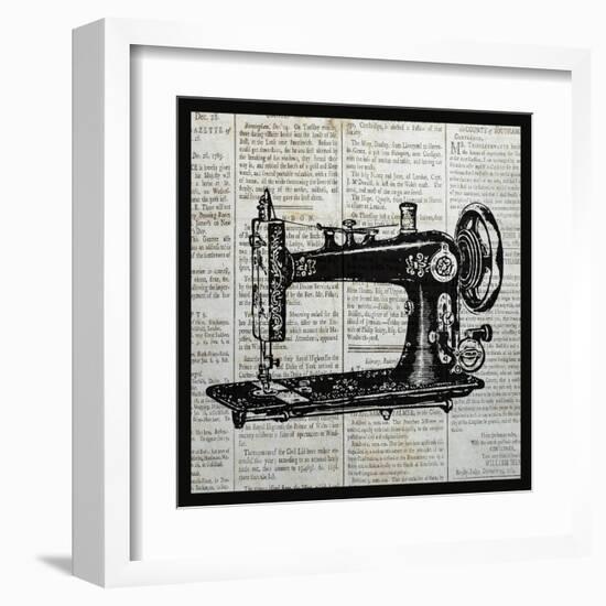 Vintage Sewing Machine-Piper Ballantyne-Framed Art Print