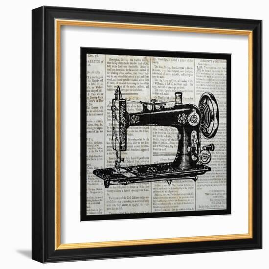 Vintage Sewing Machine-Piper Ballantyne-Framed Art Print