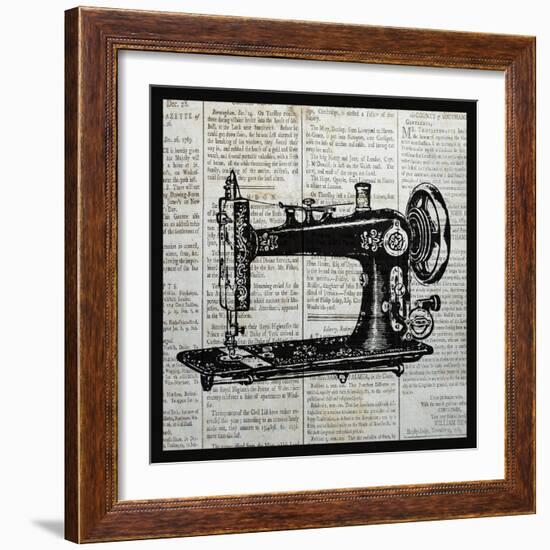 Vintage Sewing Machine-Piper Ballantyne-Framed Art Print