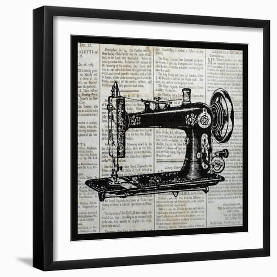 Vintage Sewing Machine-Piper Ballantyne-Framed Art Print