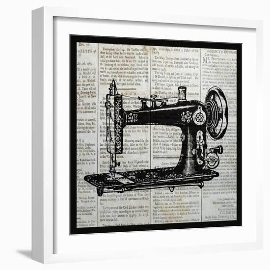 Vintage Sewing Machine-Piper Ballantyne-Framed Art Print