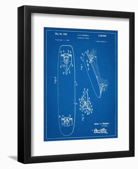 Vintage Skateboard Patent-null-Framed Premium Giclee Print