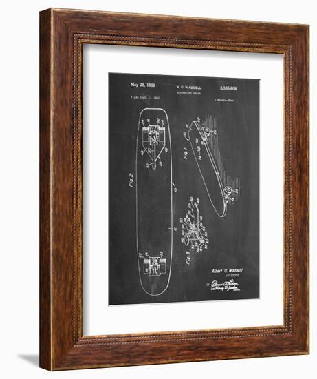 Vintage Skateboard Patent-null-Framed Premium Giclee Print