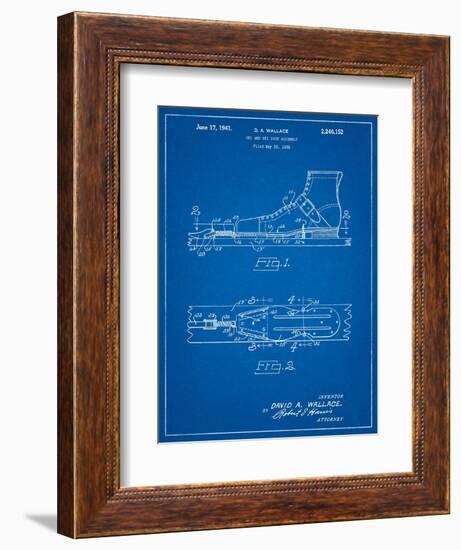 Vintage Ski's Patent-Cole Borders-Framed Art Print