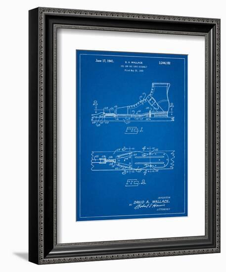 Vintage Ski's Patent-Cole Borders-Framed Art Print