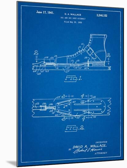 Vintage Ski's Patent-Cole Borders-Mounted Art Print