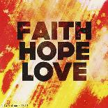 Faith Hope Love II-Vintage Skies-Framed Giclee Print