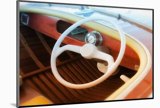 Vintage speed boat-Savanah Plank-Mounted Photo