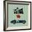 Vintage Sport Racing Cars-vector pro-Framed Premium Giclee Print