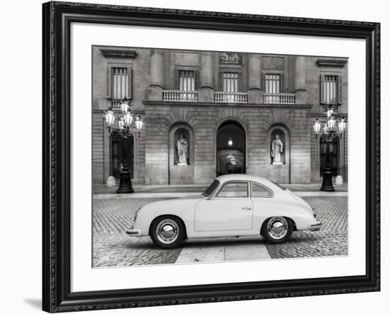 Vintage sports-car 2-Gasoline Images-Framed Art Print