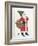 Vintage St Nick III no Words on White Wood-Anne Tavoletti-Framed Art Print