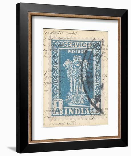 Vintage Stamp I-null-Framed Art Print