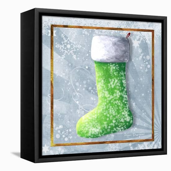 Vintage Stocking 1-Megan Aroon Duncanson-Framed Premier Image Canvas