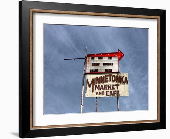 Vintage Street Sign in America-Salvatore Elia-Framed Photographic Print