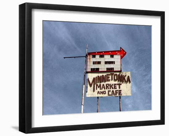 Vintage Street Sign in America-Salvatore Elia-Framed Photographic Print