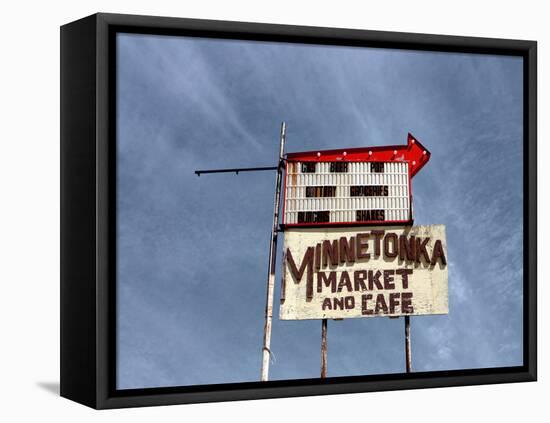 Vintage Street Sign in America-Salvatore Elia-Framed Premier Image Canvas