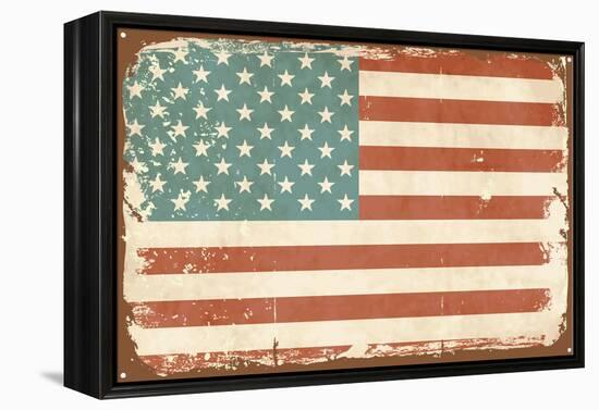 Vintage Style American Flag-Alisa Foytik-Framed Stretched Canvas