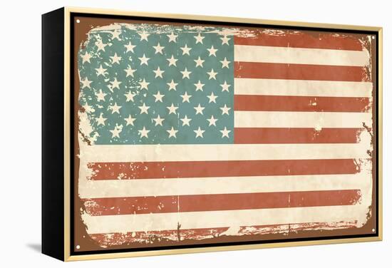 Vintage Style American Flag-Alisa Foytik-Framed Stretched Canvas