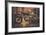 Vintage Style Cafe-Racer Motorcycle in Customs Garage-NejroN Photo-Framed Photographic Print