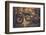 Vintage Style Cafe-Racer Motorcycle in Customs Garage-NejroN Photo-Framed Photographic Print