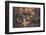 Vintage Style Cafe-Racer Motorcycle in Customs Garage-NejroN Photo-Framed Photographic Print