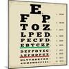 Vintage Style Eye Chart-radubalint-Mounted Art Print