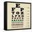 Vintage Style Eye Chart-radubalint-Framed Stretched Canvas