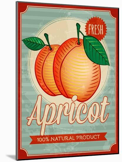 Vintage Styled Apricot-Marvid-Mounted Art Print