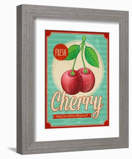 Vintage Styled Cherry-Marvid-Framed Premium Giclee Print