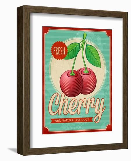 Vintage Styled Cherry-Marvid-Framed Premium Giclee Print