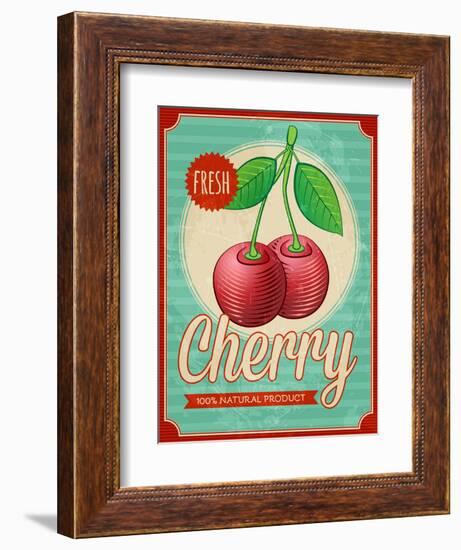 Vintage Styled Cherry-Marvid-Framed Premium Giclee Print