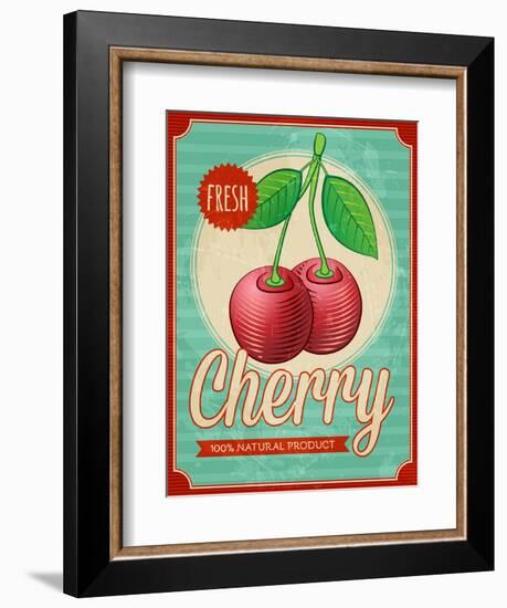 Vintage Styled Cherry-Marvid-Framed Premium Giclee Print