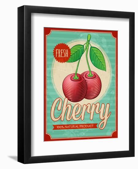 Vintage Styled Cherry-Marvid-Framed Premium Giclee Print