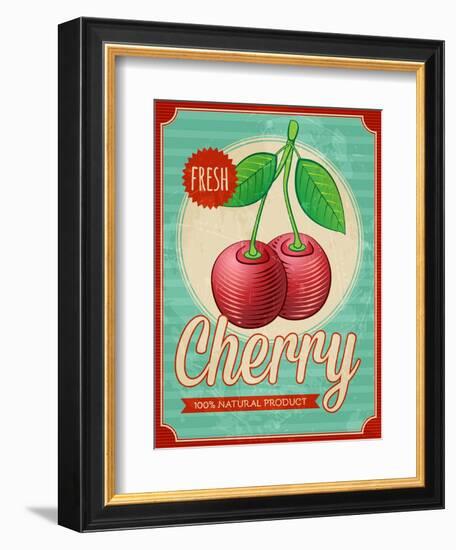 Vintage Styled Cherry-Marvid-Framed Premium Giclee Print