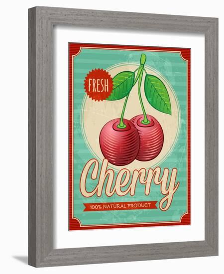 Vintage Styled Cherry-Marvid-Framed Art Print
