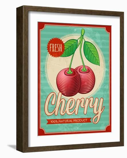 Vintage Styled Cherry-Marvid-Framed Art Print